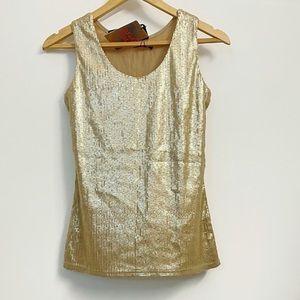 Ginger Gold sequinned top